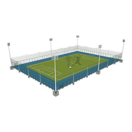 標準足球場組合式圍網(wǎng)解決方案